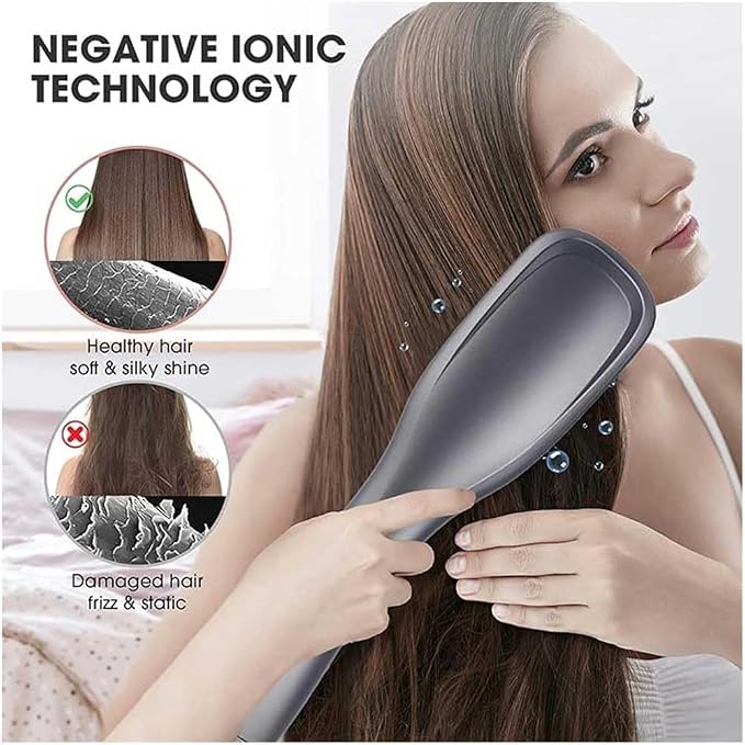 Professional 3 in 1 Hair Dryer Brush | 1200W Ceramic Hot Air Styler, Negative Ions Air Brush, Blow Dryer Comb, Suitable for Straight and Curly and All Hair Types